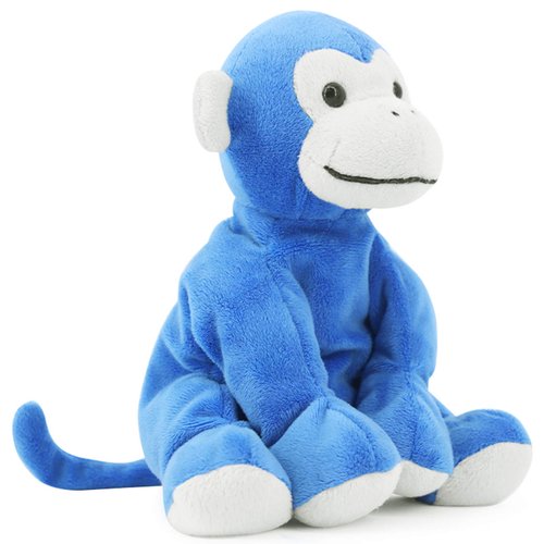 WEIGEDU Ape Monkey Stuffed Animal Plush Toys, Stuffed Monkey Blue, Soft Cute Monkey Toy for Toddlers Child Kids Babies Birthday Gift, 7.9" Blue