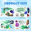 Under The Sea Wall Decals Coral Reef and Seaweed, Ocean Wall Decals Stickers, Undersea Decor Stickers, Underwater Sea Wall Stickers for Toddler Baby Nursery Living Room Office (Classic Style)
