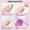 CHARMARK Solid Nail Gel for Press on Nails 30g Soft Acrylic Nails Glue UV Cured Fake Nails Gel Nail Tips for Lasting Nail Art Salon Manicure Glue Adhesive