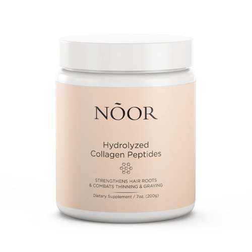 NOOR HAIR Hydrolyzed Collagen Peptides for Frizzy and Damaged Hair Treatment Hydrolyzed, Type I, ...