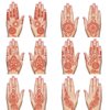 Henna Tattoo Stickers Brown Waterproof temporary hand tattoo stickers Henna Tattoo For Women Wedding Party Festivals, & Parties Decoration