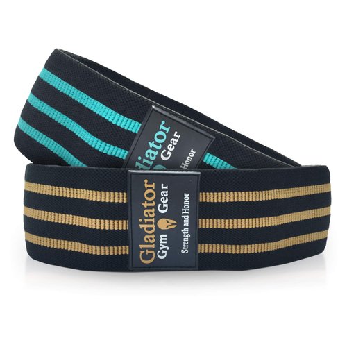 Gladiator Glute Bands | 2 Pack Non Slip Fabric Resistance Booty Bands