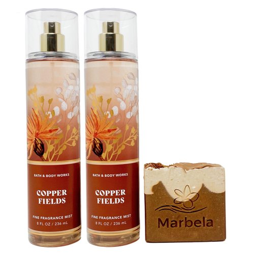Bath & Body Works Copper Fields - 2 pack - Fine Fragrance Mist With a Yamma Jamma Bar Soap