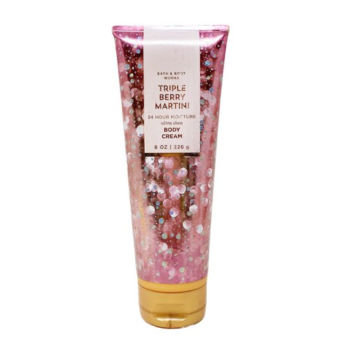 Bath & Body Works Triple Berry Martini - Duo Gift Set - Body Cream and Shower Gel With a Himalayan Salts Springs Soap.