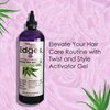 Hicks Edges Curl Activator, Definer Twist, Dry and Release Styling Gel with Aloe, Nourishing Scalp-Soothing Formula for Vibrant Healthy Hair (16 oz)