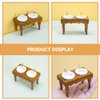 Yardwe Dollhouse Miniature Furniture 1:12 Scale Wash Basin Doll House Bathroom Sink Cabinet with Wood Hand Washing Sink for Dollhouse Kitchen Furniture Accessories