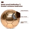 DLUGOPIS Golden Mini Soccer Ball Size 2 Toddler Soccer Ball Kids Soccer Ball Age 3-8 for Trophy Boys Girls Outdoor Grass Yard Toys Sport Gift
