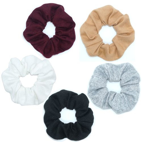 Scrunchies Hair Ties Soft Knitted Hair Bands Hair Scrunchie Holder Ponytail Scrunchy Hair Elastic...