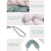 AARainbow 4 Packs Long Stretch Back Sponge with Rope Handles Back Scrubber Bath Shower Mesh Sponge Exfoliating Body Scrub Stretch Braided Loofah for Men and Women(2 Gray+2 Green)