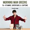 Best Tasting Greens Probiotic Superfood Mix, 95mg Caffeine, Kick Start Your Morning, 75+ Vitamins, Green Tea & Coffee Extracts, Digestive Enzymes, Gluten Free, Vegan, Energy, Gut Health, 30 Servings