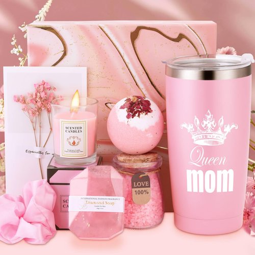 Women Spa Gifts Basket Birthday Box Set Mother Day Mom in Law Step Wife Daughter Grandma Sister Friends Son Coworker Bride Groom Husband Boyfriend Unique Funny Personalized Custom Birthday Presents