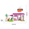 Finebely Dream Girls Friends City Café Building Toys Sets Role Play Coffee Shop Playset 240 Pieces Creative Coffee House Building Kit for Kids Aged 6-12