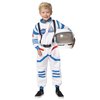 Spooktacular Creations Halloween Child Unisex White black details Astronaut Costume for Party Favors (Medium (8-10yr))