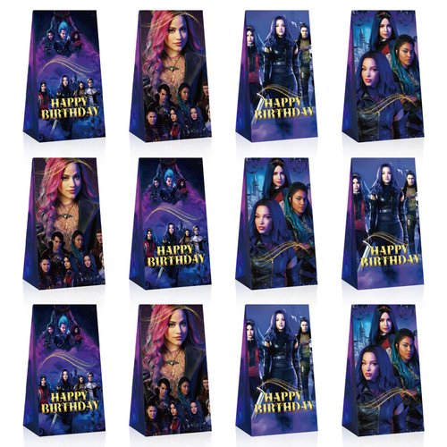 Optiacan 12pcs Descendants Party Supplies , Descendants Themed Party Bags for Boys Girls Kids Party Decorations (Descendants)