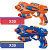 POKONBOY 2 Pack Blaster Guns Toy Guns for Boys with 60 Pack Refill Soft Foam Darts for Kids Birthday Gifts Party Supplies Hand Gun Toys for 6+ Year Old Boys