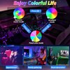 Car Led Strip Lights,Interior Lights,Ambient Lighting Kit With RGB 16 Million Colors Fiber Optics&Music Sync Rhythm,USB Neon Light Accessories for Center Console&Dashboard,Upgraded Version