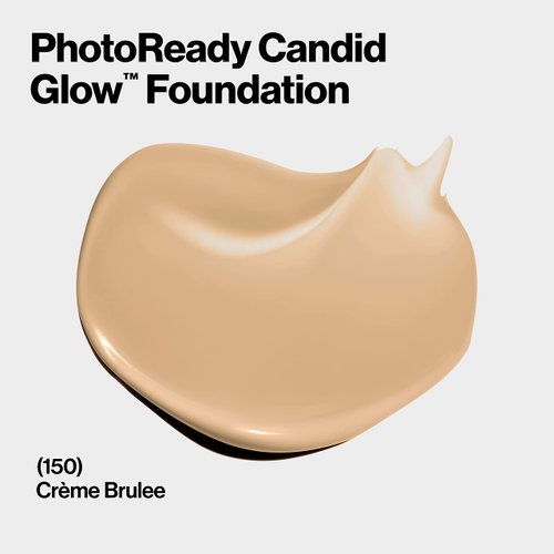 Revlon PhotoReady Candid Glow Moisture Glow Anti-Pollution Foundation with Vitamin E & Prickly Pear Oil,Anti-Blue Light Ingredients,without Parabens,Pthalates,and Fragrances,Creme Brulee,0.75 oz