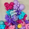 Pink Blue Purple Balloons,60 Pcs 12 Inches Rose Red Pink Purple Teal Yellow Metallic Purple Balloons Confetti Balloons for Kids Birthday Decoration Birthday Party Wedding Decorations Supplies.