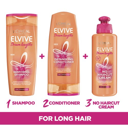 L'Oreal Paris Elvive Dream Lengths Hair Mask, Nourishing & Strengthening Treatment, Enriched with Castor Oil, For Long, Damaged Hair 300ml