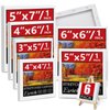 6Packs Mini Stretched Canvases for Painting with 3x5”, 4x4”, 4x6”, 5x5”, 5x7”, 6x6”, Painting Canvas for Oil & Acrylic Paint.