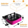 HotLogic Mini Portable Electric Lunch Box Food Heater - Innovative Food Warmer and Heated Lunch Box for Adults Car/Home - Easily Cook, Reheat, and Keep Your Food Warm - PINK - 120V