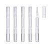Islmlisa E-lishine 3 ml Transparent Twist Pens Empty Nail Oil Pen with Brush Tip,Lip Gloss Container Applicators Growth Liquid Tube,Set of 5