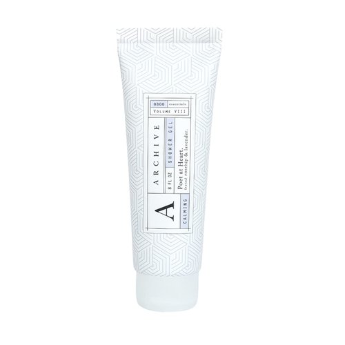 Archive Poet at Heart Shower Gel All Natural Moisturizing Body Wash for Men & Women Lightly Scented 8 Fl oz