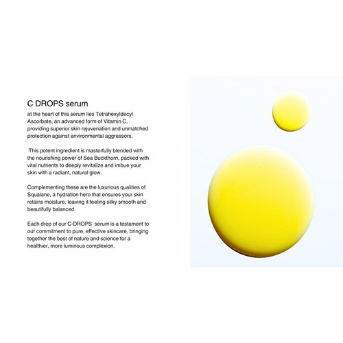 C Drop Serum - Anti Aging Facial Serum with Vitamin C, Brightening Hydrating Serum