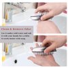 Yebeauty Nail Brush Fingernail Cleaner, 2 PCS Hand Scrub Cleaning Brush Stainless Steel Hand Finger Toes Scrubbing Brush, Pedicure Nail Scrubber