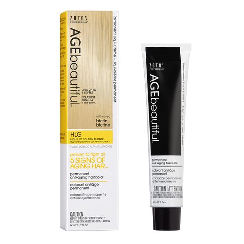 AGE beautiful Permanent Hair Color Dye Liqui Creme | 100% Gray Coverage | Anti-Aging Haircolor | ...