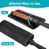 Shappy 2 Pieces Flat Iron Case Heat Resistant Travel Bag Curling Iron Case Cover Hot Iron Holder Neoprene Straightener Holder and Silicone Hot Tools Flat Iron Travel Sleeve(Retro Style)