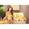 XZJMY Dog Plush Pillow, 15 inch Corgi Dog Plush Pillow Stuffed Animals Doll Toy Stuffed Animal for Girl and Boy Best Gifts (Corgi-A)