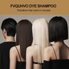 Fvquhvo Light Brown Hair Dye Shampoo 3 in 1, Argan Oil Instant Hair Color Shampoo, Long Lasting Brown Hair Shampoo, Semi-Permanent Shampoo Hair Dye, Brown Shampoo Easy to Use (Light Brown)