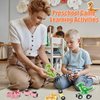 Wooden Train Set for Toddlers 3-5 Boys Girls Kid Birthday Gift 11PCS Magnetic Dinosaur Number Train Toy Educational Game 4-8 Year Old Children Holiday