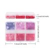 6 Grids Valentines 3D Heart Nail Glitter Sequins Pink Red Heart Glitter Flakes Hearts Nail Art Glitters Sparkle Glitter Nail Charms Designs Glitter for Nail Art Decoration DIY Manicure Tips