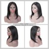 ALHER Short Bob Wig Small Cap Lace Front Wigs Human Hair Pre Plucked Straight, 13X4 Transparent Frontal Wigs 180% Density 14 Inch