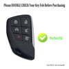 AYGUCEKE TPU Protective Key Fob Cover Case Compatible with Buick 2021 2022 Chevrolet Suburban Tahoe Keyless Entry Remote Key Fob (6 Button, White)