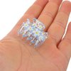 POPETPOP Hair Clips Set - 12 Pcs Claw Clips, 1.5 Inch Small Hair Clips, Girls Hair Clip for Thin/Medium Hair, Printing Barrettes for Women, Non-slip Hair Clips for Styling (3 Colors)