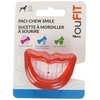 FOUFIT Paci-Chew Dog Chew Toy, 2.6" x 1.85", Smile