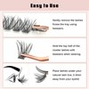 Cluster Lashes with Eyelash Applicator, Individual Lashes Natural Look, 40D DIY Eyelash Extensions with Soft Band, 144pcs D Curl Long Eyelash Clusters(30D 40D, 8-16MIX)