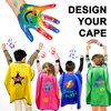 iROLEWIN Star Superhero-Capes and Masks for Kids Bulk 12 Pack Super-Hero Dress-Up Costumes for Girls Boys Party Favors Halloween Gifts