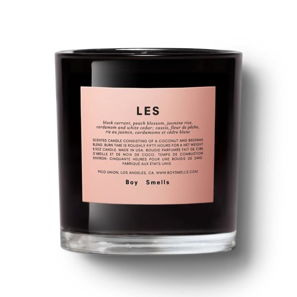Boy Smells Les Scented Candle for Men and Women, Coconut, Beeswax, & Soy Candle Blend, Aromatherapy Candles for Home, 8.5 oz Jar, 50 Hour Burn