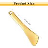 Gjinxi Metal Cosmetic Spoon 3 Pcs Mini Spoon Beauty Scoop Mask Shovel Applicator Skin Treatments Tools Reusable Tiny Shovel Gold Color Silver Spoon Fit Facial Cosmetic, Eye Cream, Body Care(Spatula)