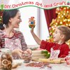 Civaner 24 Sets Christmas Craft Kit for Kids Gingerbread Ornaments Christmas Tree Decorations DIY Gingerbread House Crafts Kit Xmas Gift for Kids Classroom Activities Holiday Party Supplies
