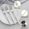 BEWOS 24 Pieces Dinner Forks Set, 8.2-Inch Stainless Steel Forks Silverware, Flatware/Salad Forks, Table Forks, Mirror Polished, Dishwasher Safe, Use for Home, Kitchen or Restaurant