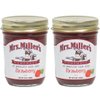 Mrs. Miller's Amish Homemade Strawberry No Granulated Sugar Added Jam 9 Ounces - Pack of 2 (No Corn Sugar)