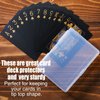 Playing Card Box Trading Card Case Card Storage Organizer 3.8 x 2.7 x 0.8 Inch Clear Card Case Empty Plastic Storage Box for Gaming Cards(10)