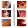 Autdor Ear Nose Piercing Needles - 50pcs Mixed Piercing Needles 12G 14G 16G 18G and 20G Hollow Needles for Ear Nose Navel Nipple Lip Tongue Piercing Kits Piercing Tools