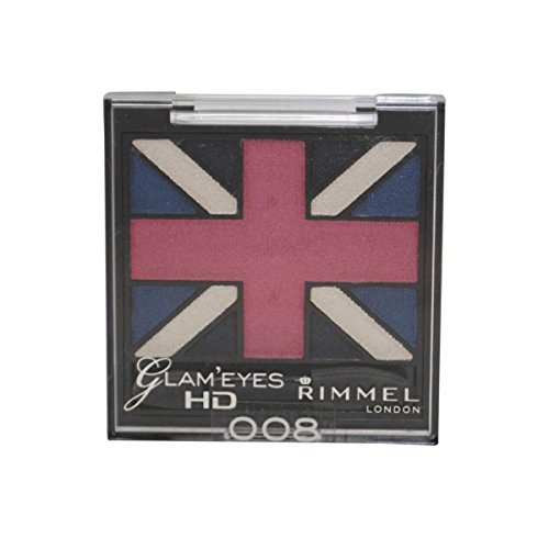 Rimmel Glam' Eyes HD Quad Eye Shadow Palette, True Union Jack, .14 oz
