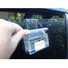 SourceOne Outdoor business card holder with Window hook (clear)